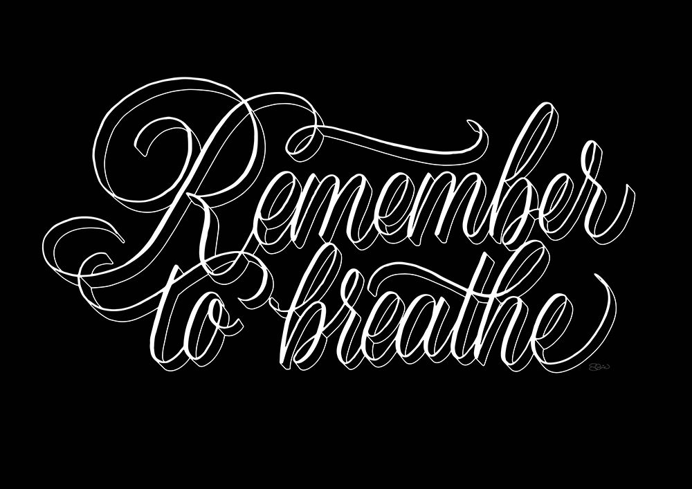 Breathe Black art print by Sofie Bjorkgren-Nase for $57.95 CAD