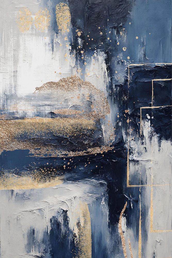 Midnight with Gold art print by Sally Ann Moss for $57.95 CAD