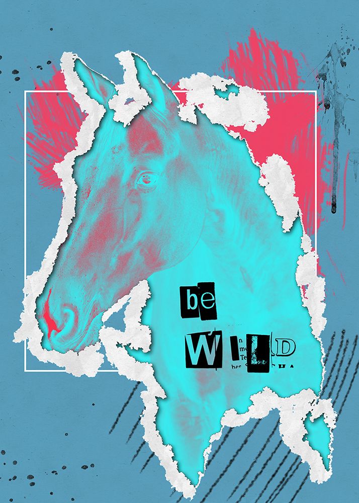 Be Wild Collage Art art print by Justyna Jaszke for $57.95 CAD