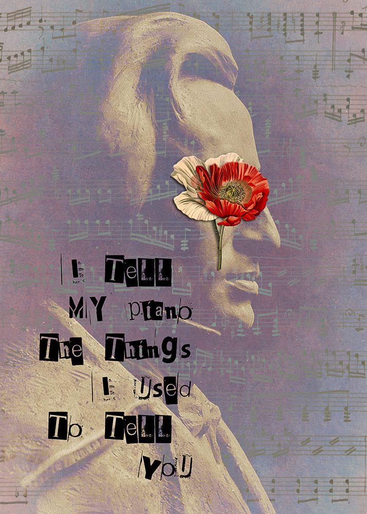 Chopin Art Collage Art art print by Justyna Jaszke for $57.95 CAD