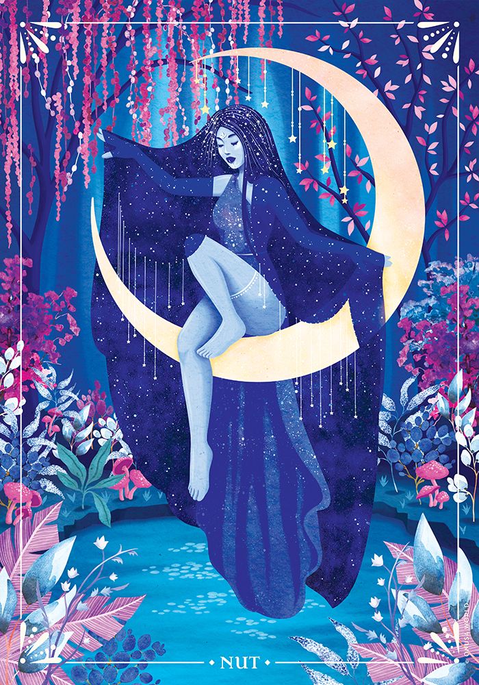 Nut Moon Goddess art print by Nour Tohme for $57.95 CAD