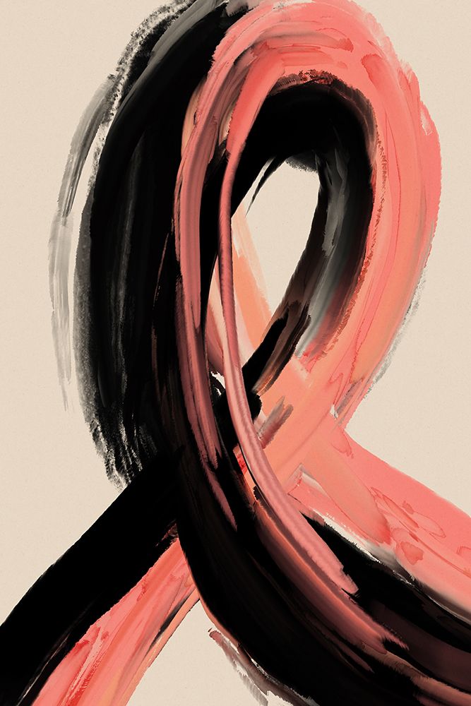 Black And Peach No 1 art print by Treechild for $57.95 CAD