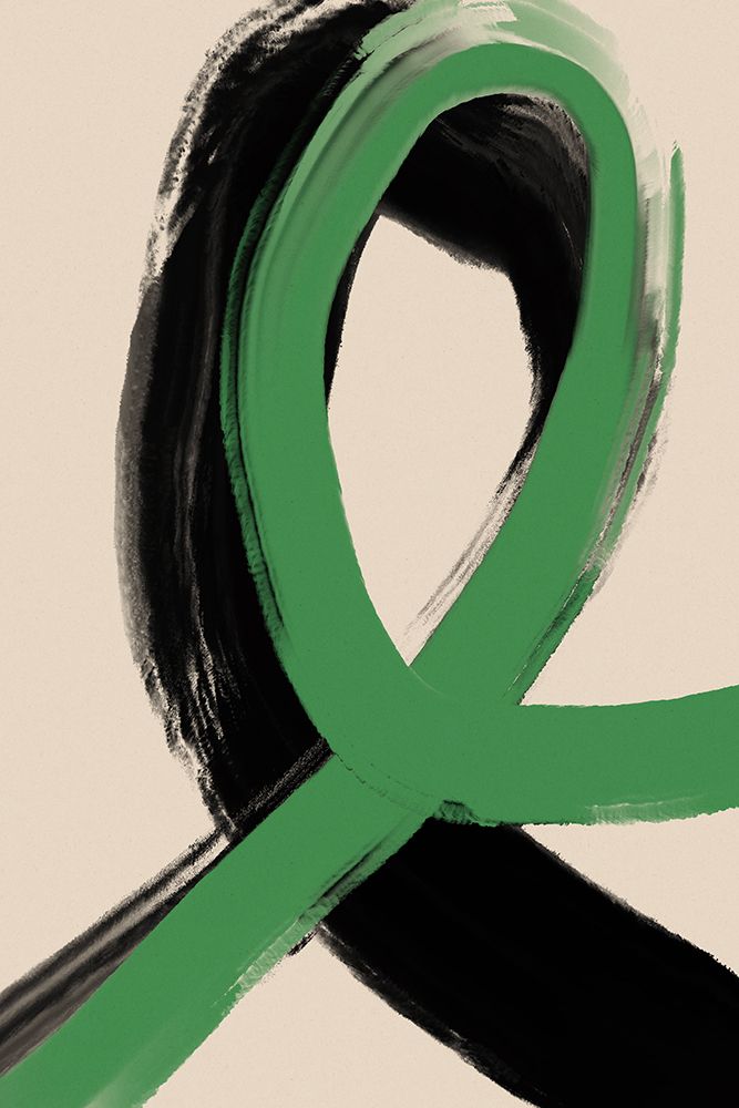 Black And Green No 1 art print by Treechild for $57.95 CAD