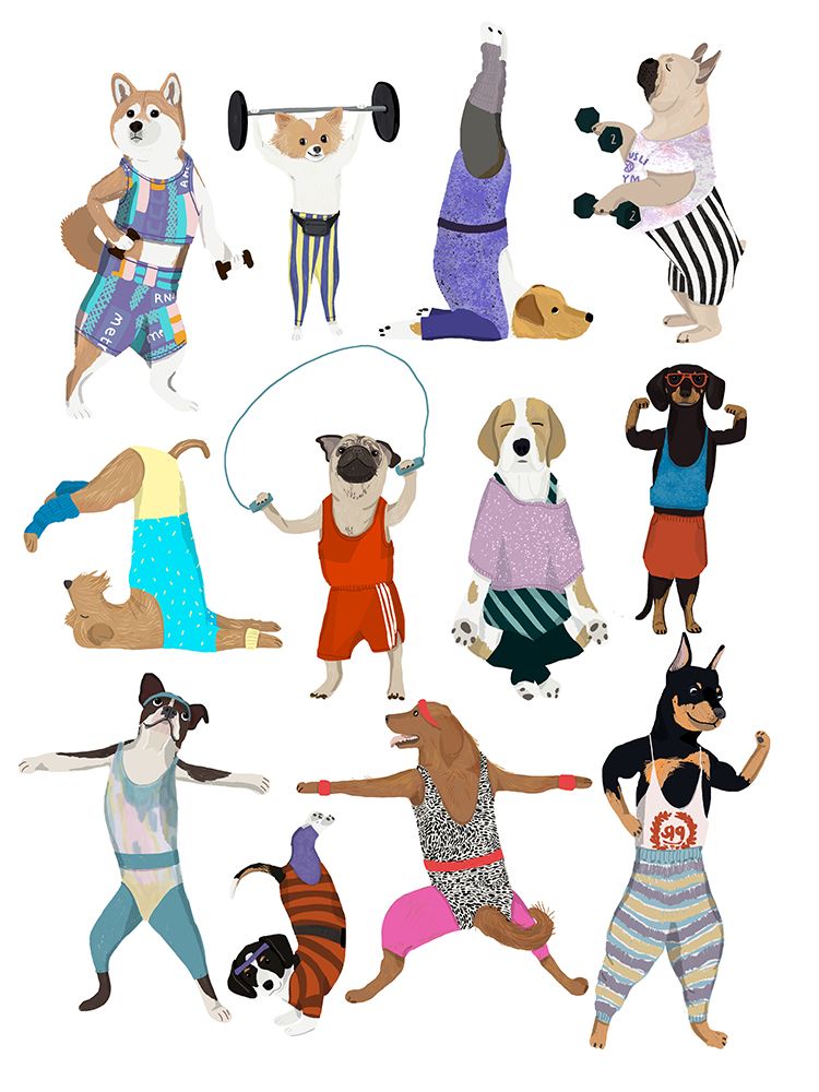 P Dog Sport art print by Hanna Melin for $57.95 CAD