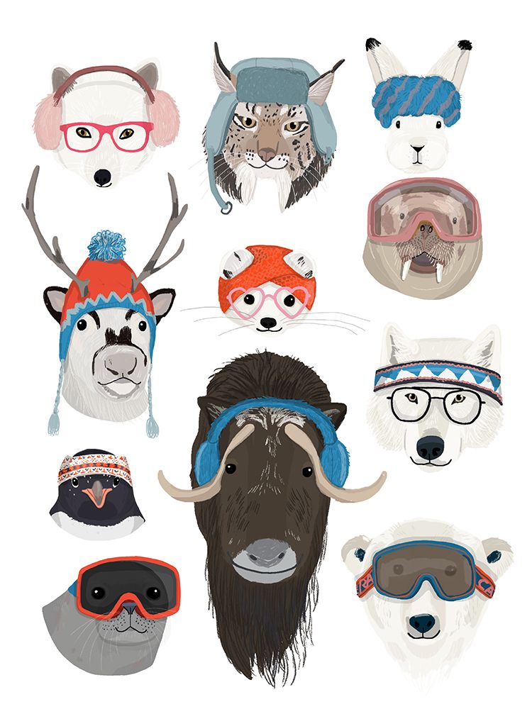 P Cool Animal Hr art print by Hanna Melin for $57.95 CAD