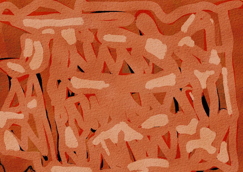 Brown abstract art print by Sharyn Bursic for $57.95 CAD