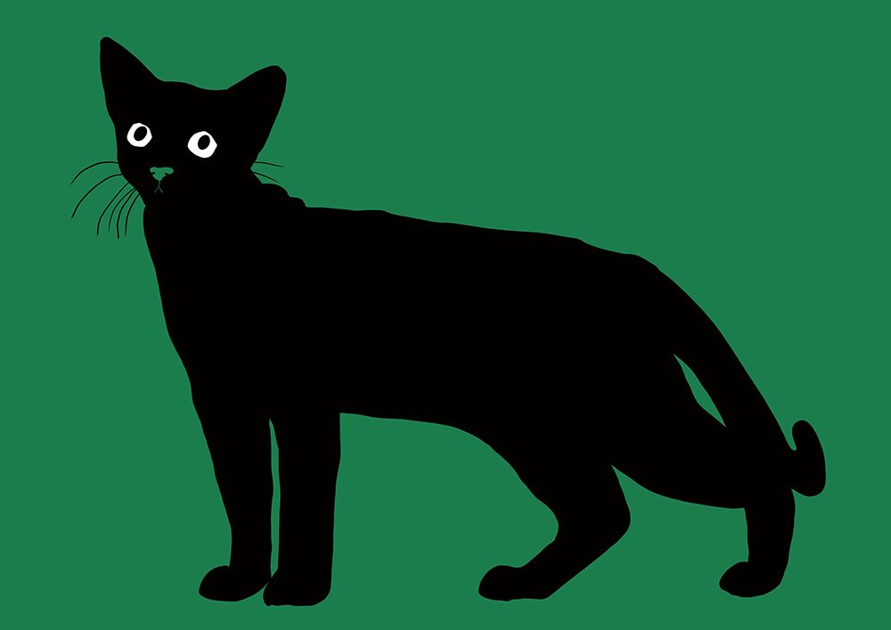 Black cat art print by Sharyn Bursic for $57.95 CAD