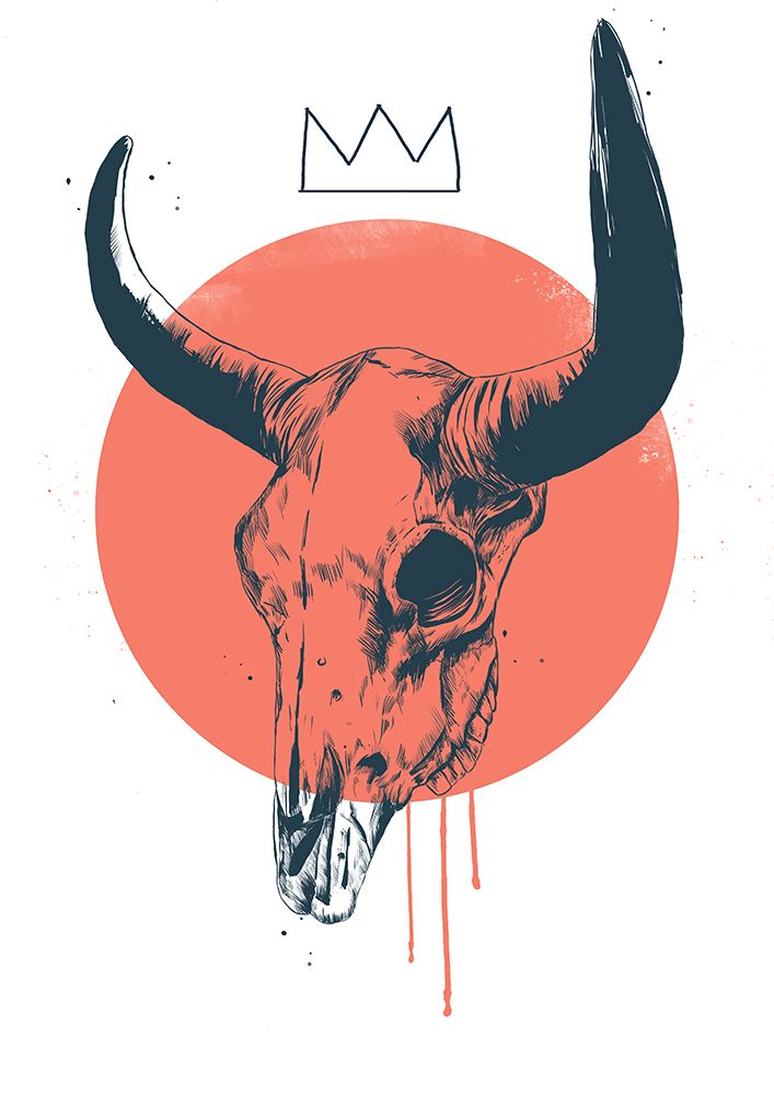 Bull Skull II art print by Balazs Solti for $57.95 CAD