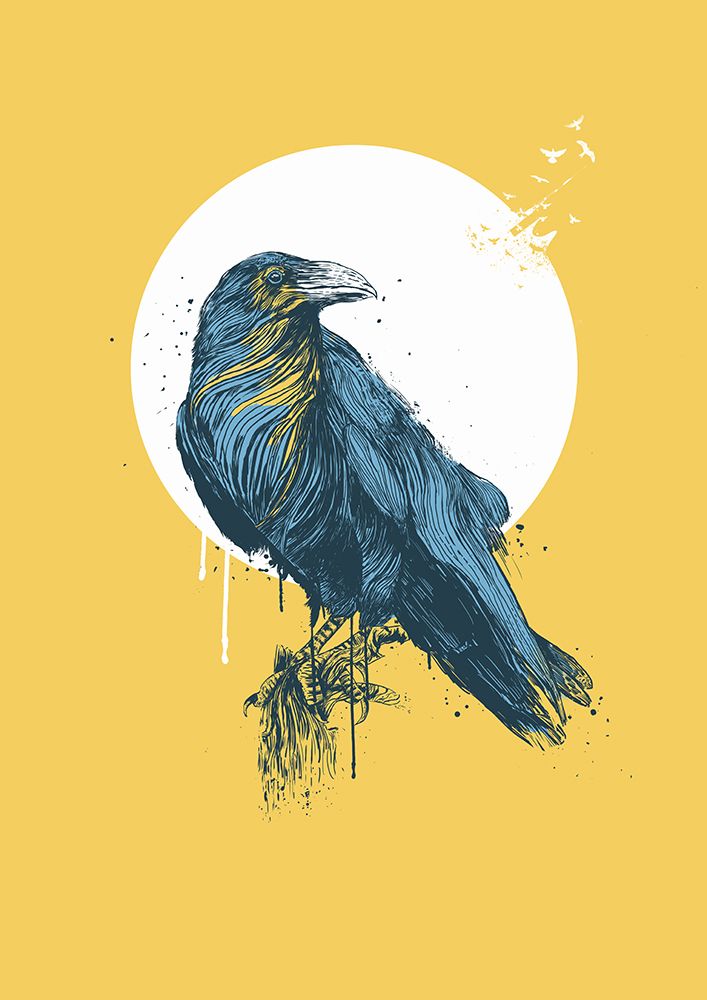 Blue Crow II art print by Balazs Solti for $57.95 CAD