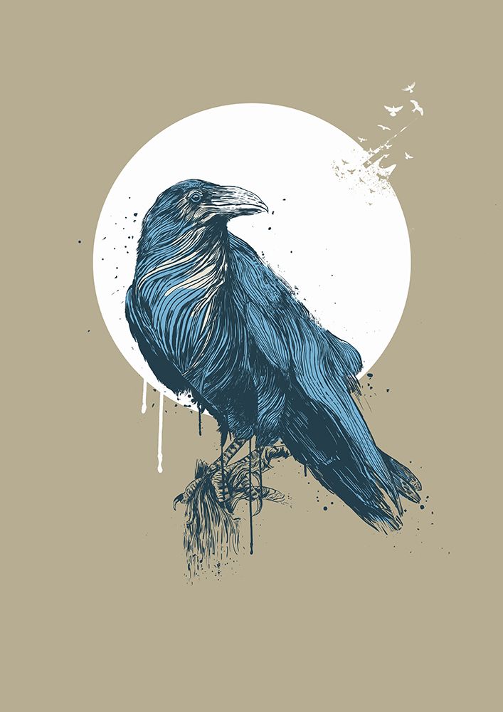 Blue Crow III art print by Balazs Solti for $57.95 CAD