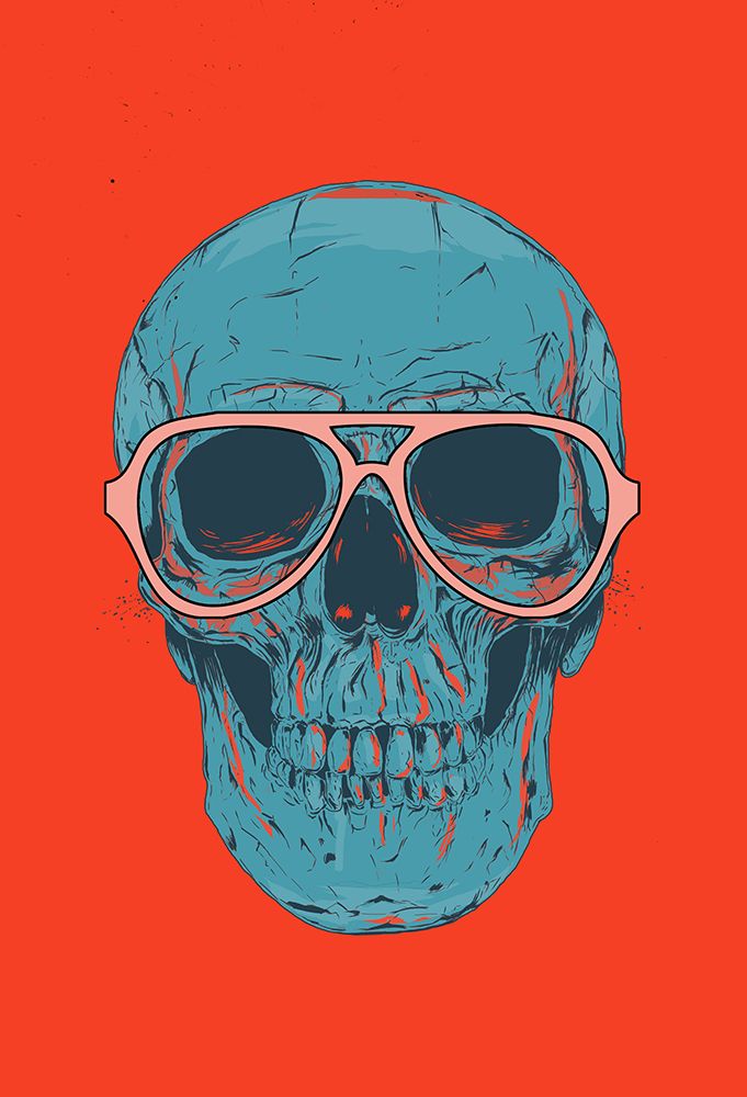 Blue Skull II art print by Balazs Solti for $57.95 CAD