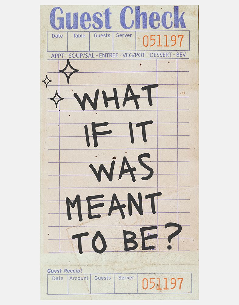 Meant To Be   Guest Check   Black art print by Jolly and Dash for $57.95 CAD