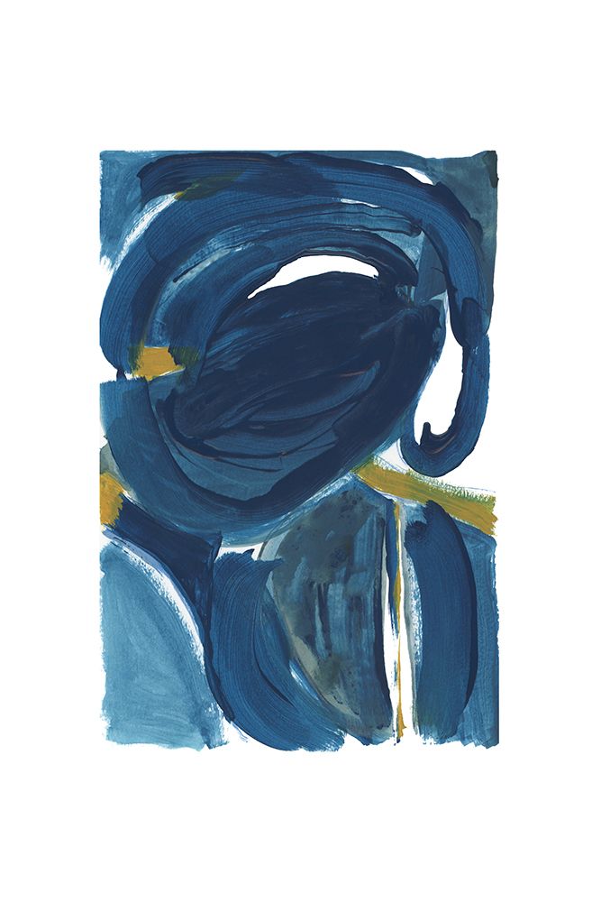 Navy Gold Abstract 2 art print by cartissi for $57.95 CAD