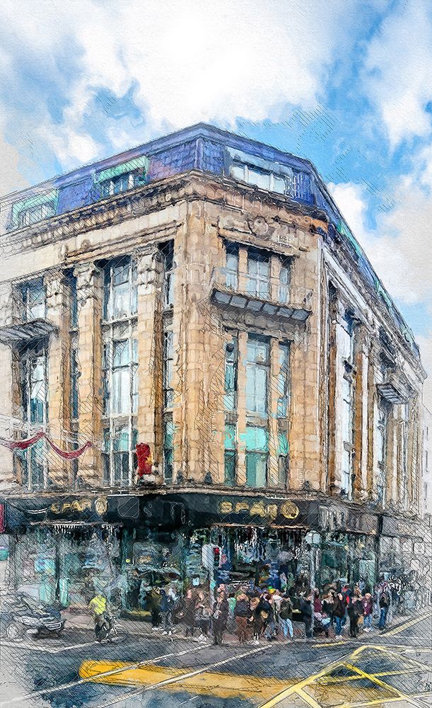 Dublin City Watercolor Art Ireland (3) art print by Justyna Jaszke for $57.95 CAD