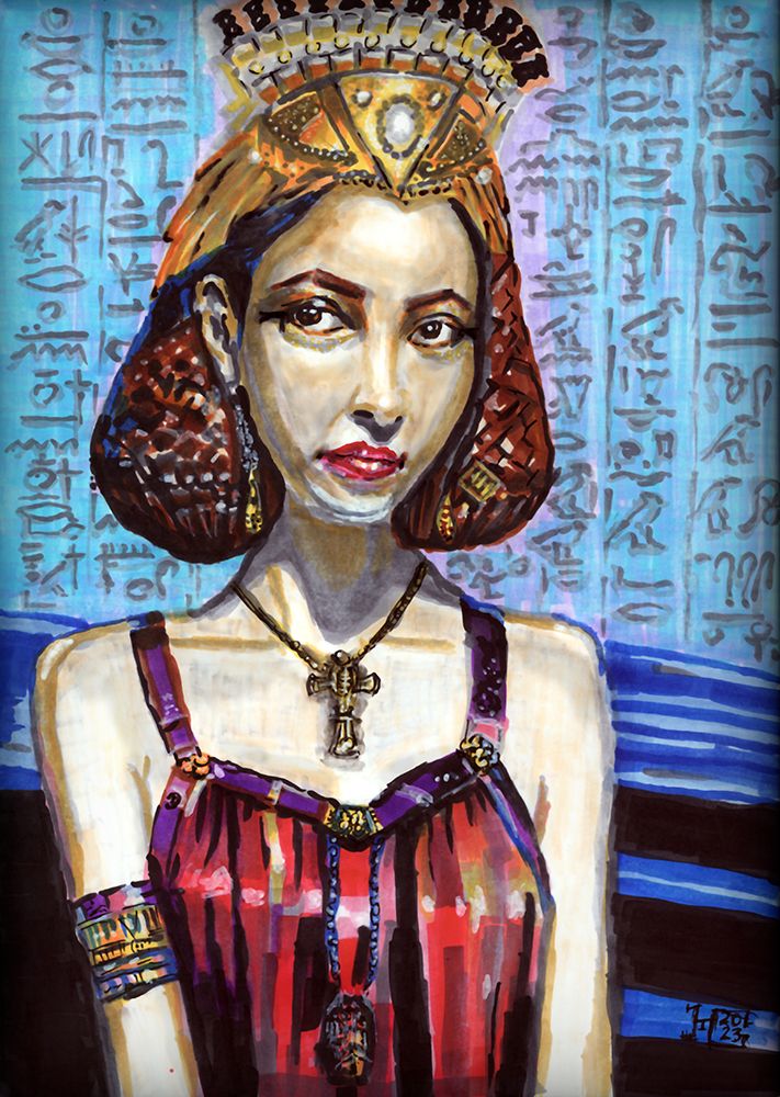 Egyptian Princess art print by Tim Hoinkis for $57.95 CAD
