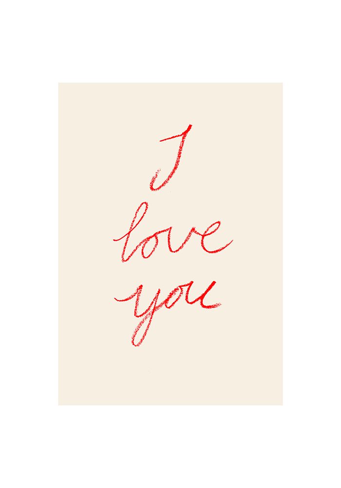 I Love You art print by Johanna Klum Nyberg for $57.95 CAD