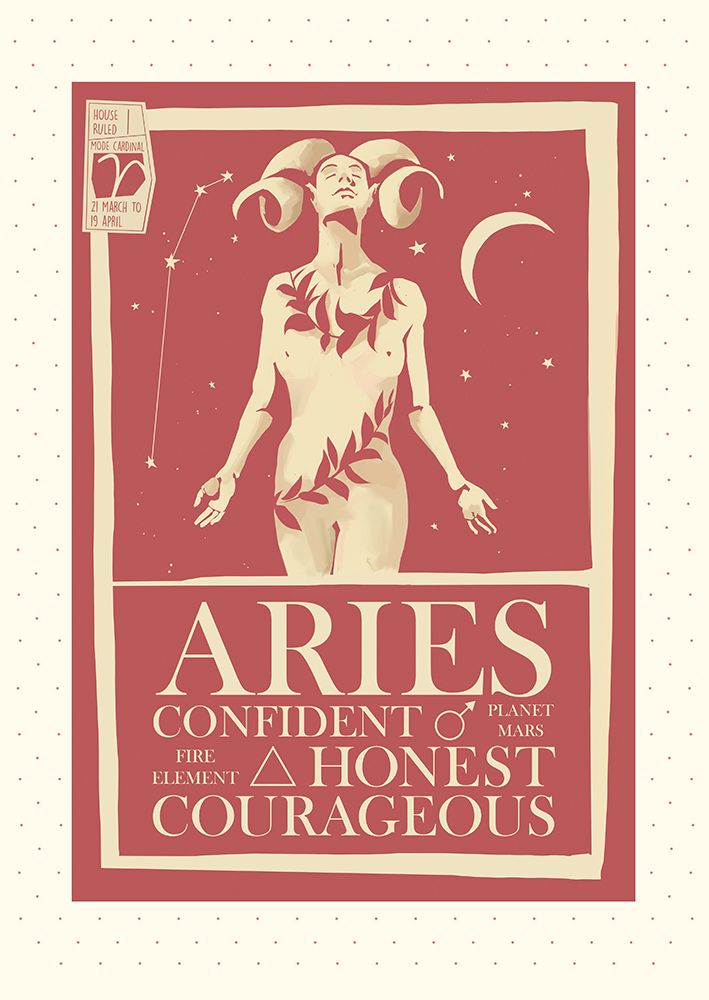Aries Poster art print by Dionisis Gemos for $57.95 CAD