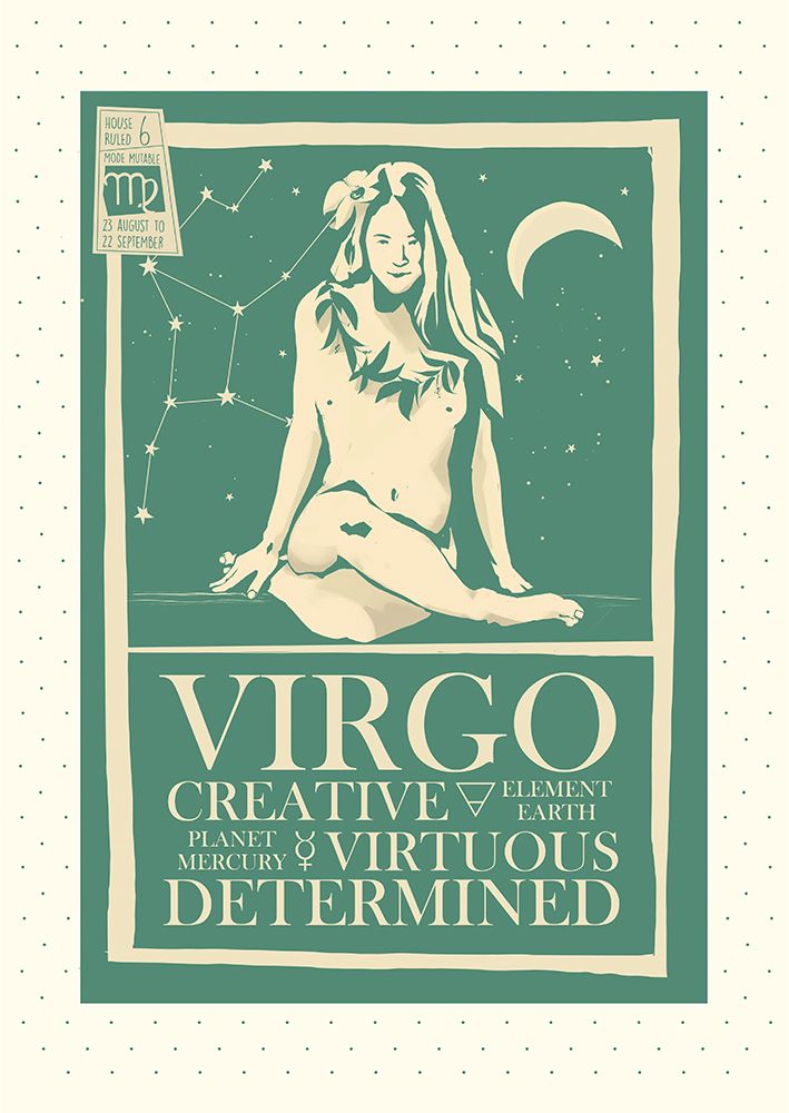 Virgo poster art print by Dionisis Gemos for $57.95 CAD