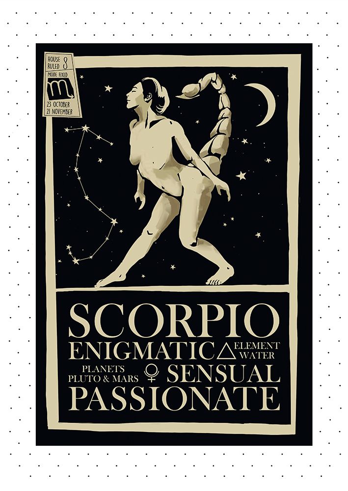 Scorpio Print art print by Dionisis Gemos for $57.95 CAD