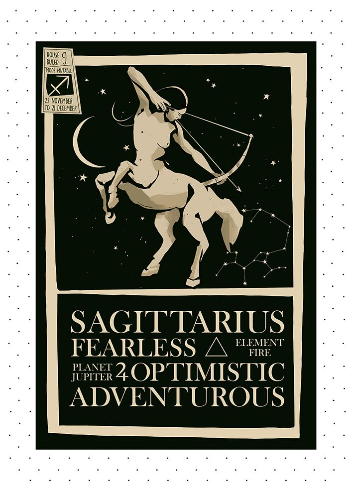 Sagitarius Print art print by Dionisis Gemos for $57.95 CAD