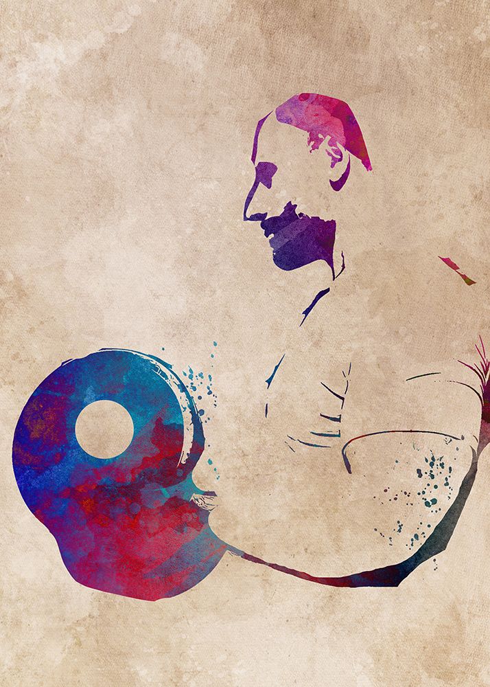 Sport Weightlifting 1 art print by Justyna Jaszke for $57.95 CAD