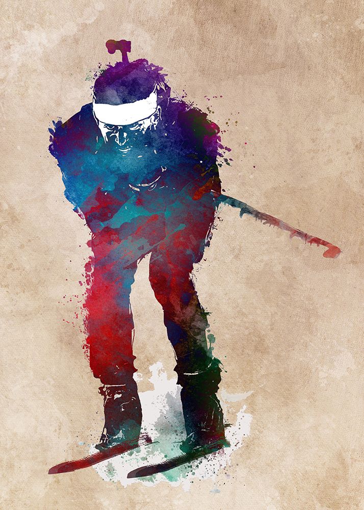 Sport Biathlon Art (2) art print by Justyna Jaszke for $57.95 CAD