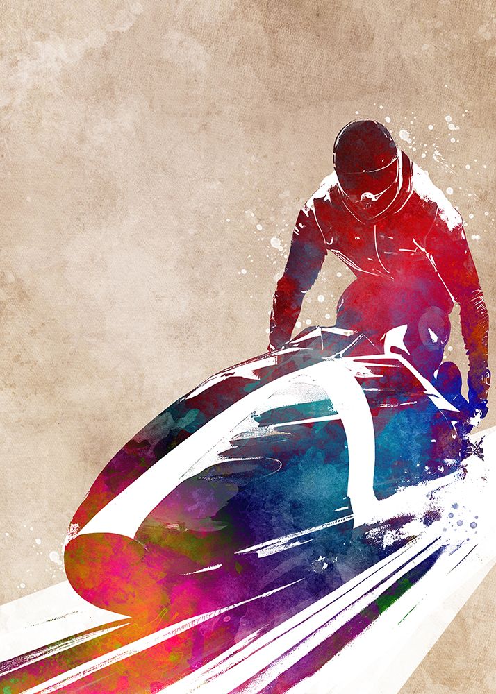 Sport Bobsleigh Art (1) art print by Justyna Jaszke for $57.95 CAD