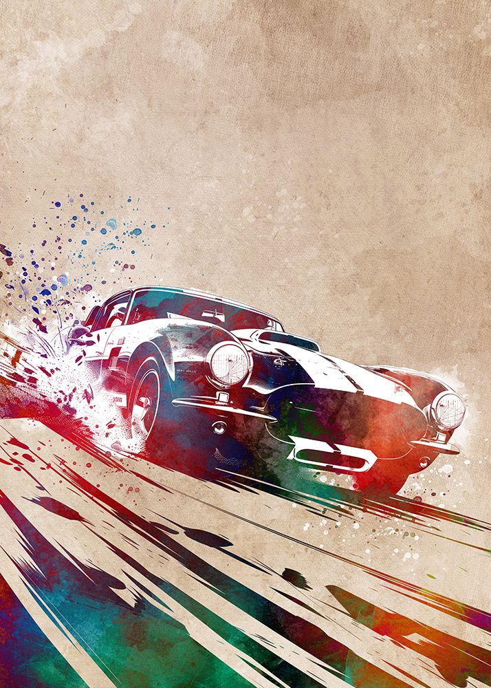 Sport Car Racing Art (3) art print by Justyna Jaszke for $57.95 CAD