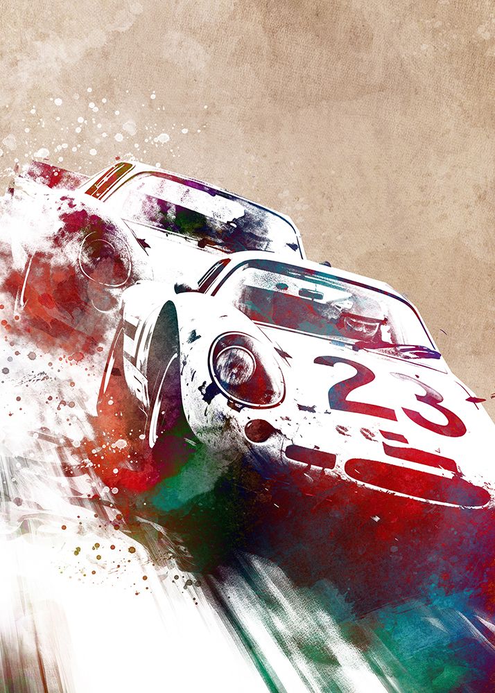 Sport Car Racing Art (4) art print by Justyna Jaszke for $57.95 CAD