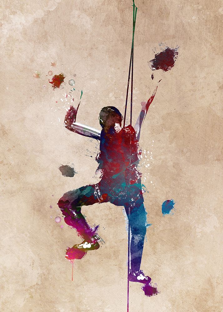 Sport Climber Art art print by Justyna Jaszke for $57.95 CAD