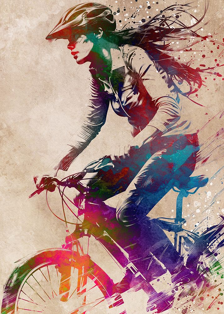 Sport Cycling Art (3) art print by Justyna Jaszke for $57.95 CAD