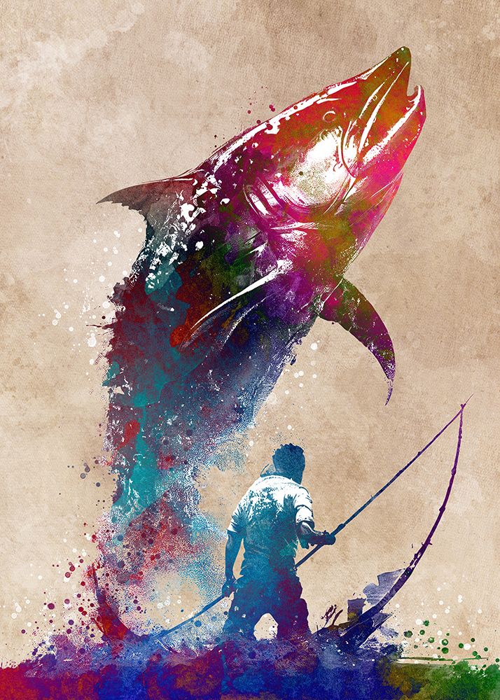 Sport Fishing Art (2) art print by Justyna Jaszke for $57.95 CAD