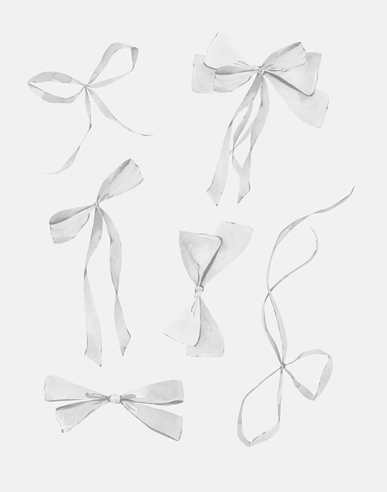 6 Bows White art print by Jolly and Dash for $57.95 CAD