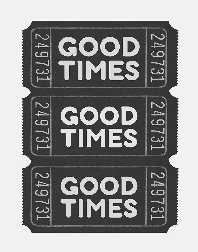 Black Good Times art print by Jolly and Dash for $57.95 CAD