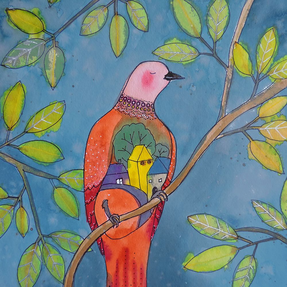 Bird's Inner City art print by Sylvie Demers for $57.95 CAD