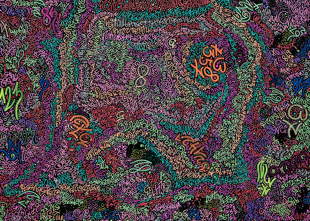 Neon Numbers art print by Lorenzo A. Roe for $57.95 CAD