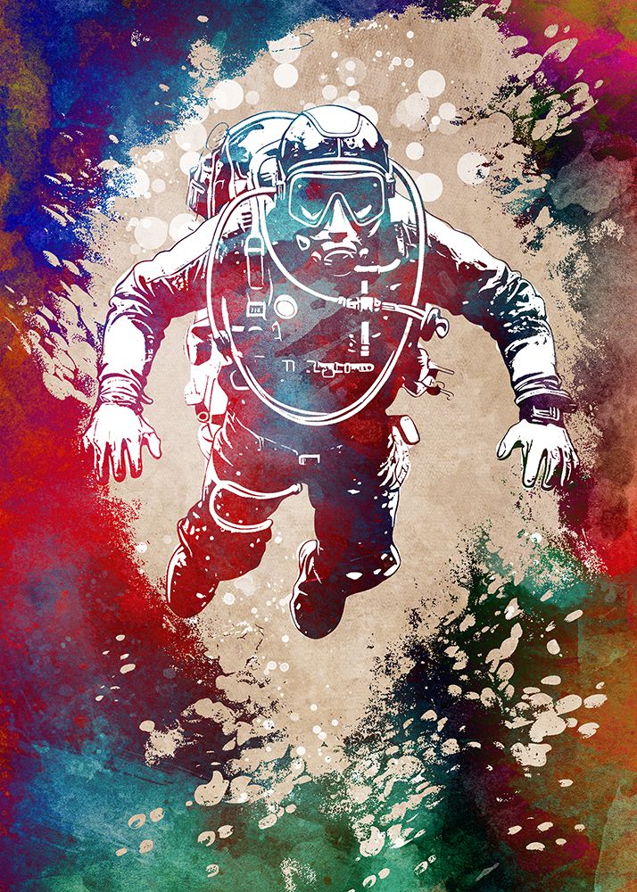 Sport Scuba Diving Art art print by Justyna Jaszke for $57.95 CAD