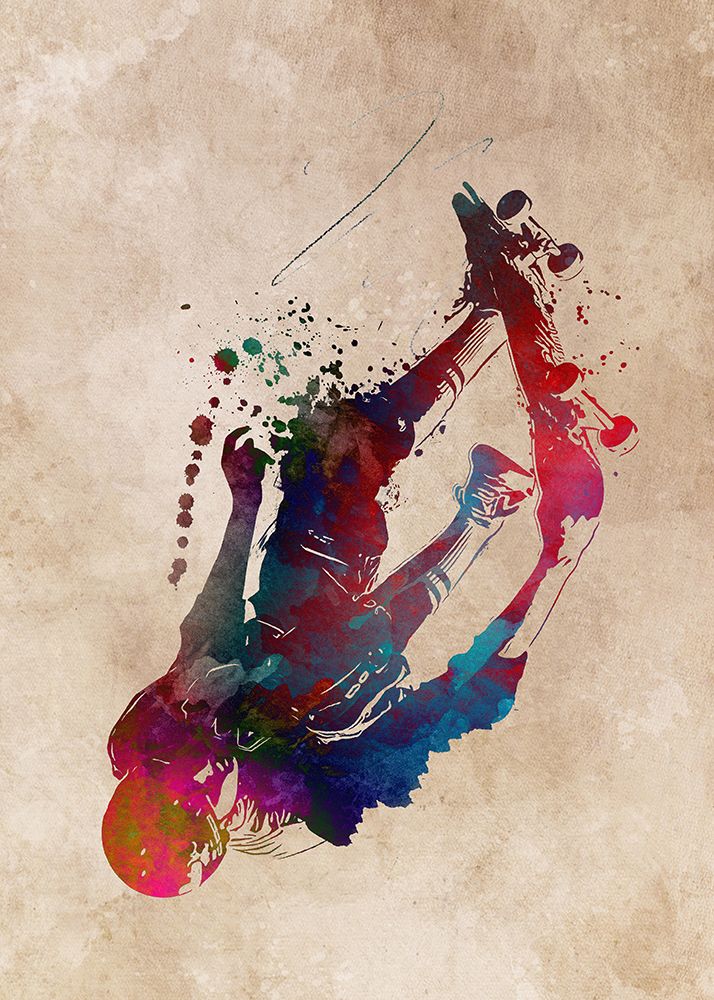Sport Skateboarder Art art print by Justyna Jaszke for $57.95 CAD