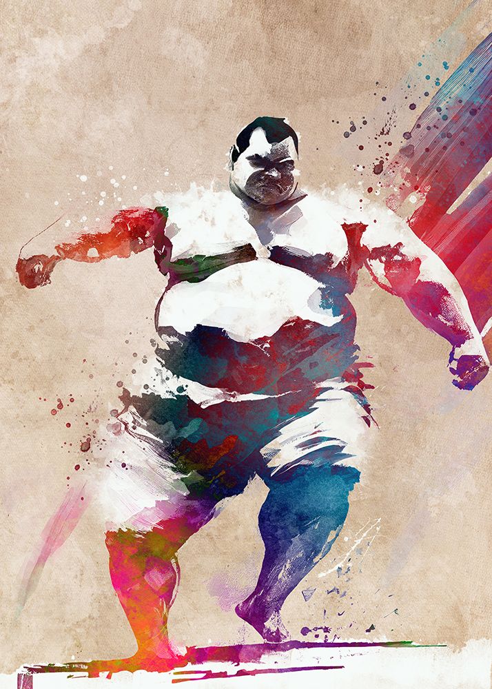 Sport Sumo Art art print by Justyna Jaszke for $57.95 CAD