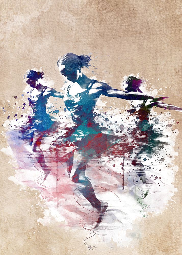 Sport Synchronized Swimmers Art art print by Justyna Jaszke for $57.95 CAD