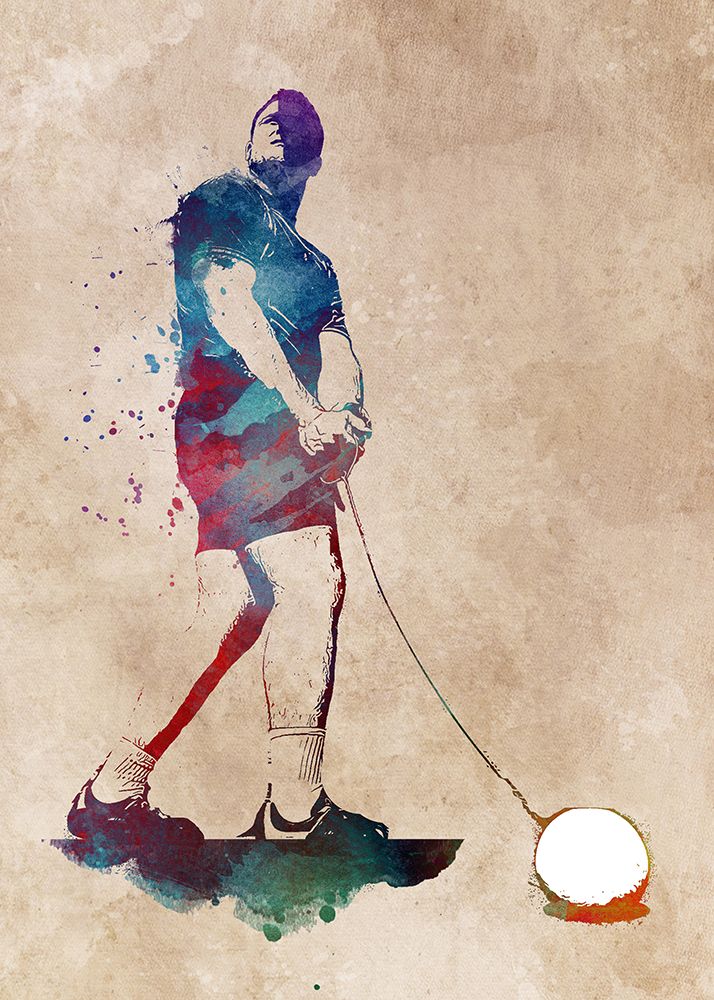 Sport Hammer Throw 1 art print by Justyna Jaszke for $57.95 CAD