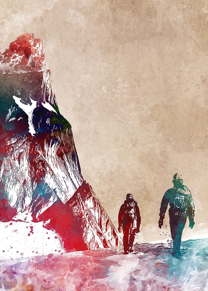 Sport Mountaineering Art (3) art print by Justyna Jaszke for $57.95 CAD