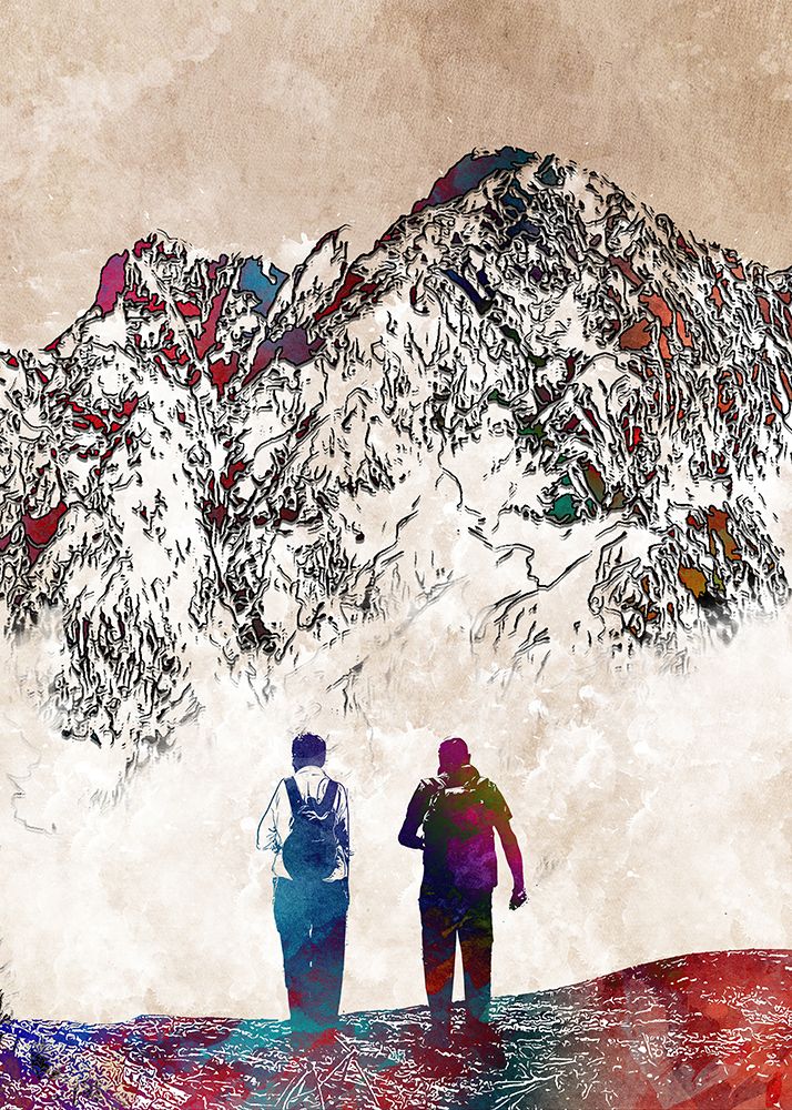 Sport Mountaineering Art (4) art print by Justyna Jaszke for $57.95 CAD