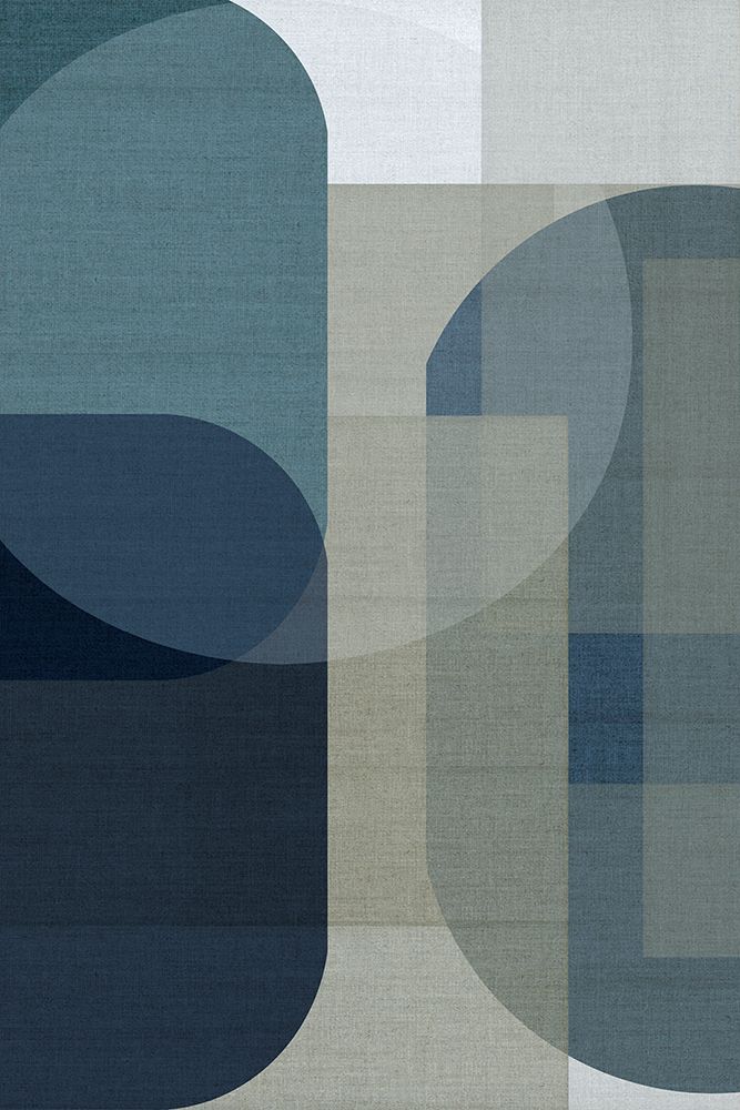 Woven Blue Layers 1 art print by cartissi for $57.95 CAD