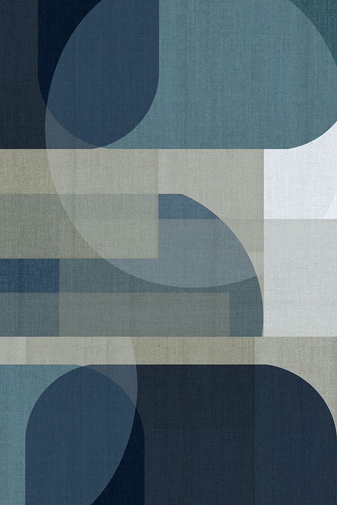 Woven Blue Layers 4 art print by cartissi for $57.95 CAD