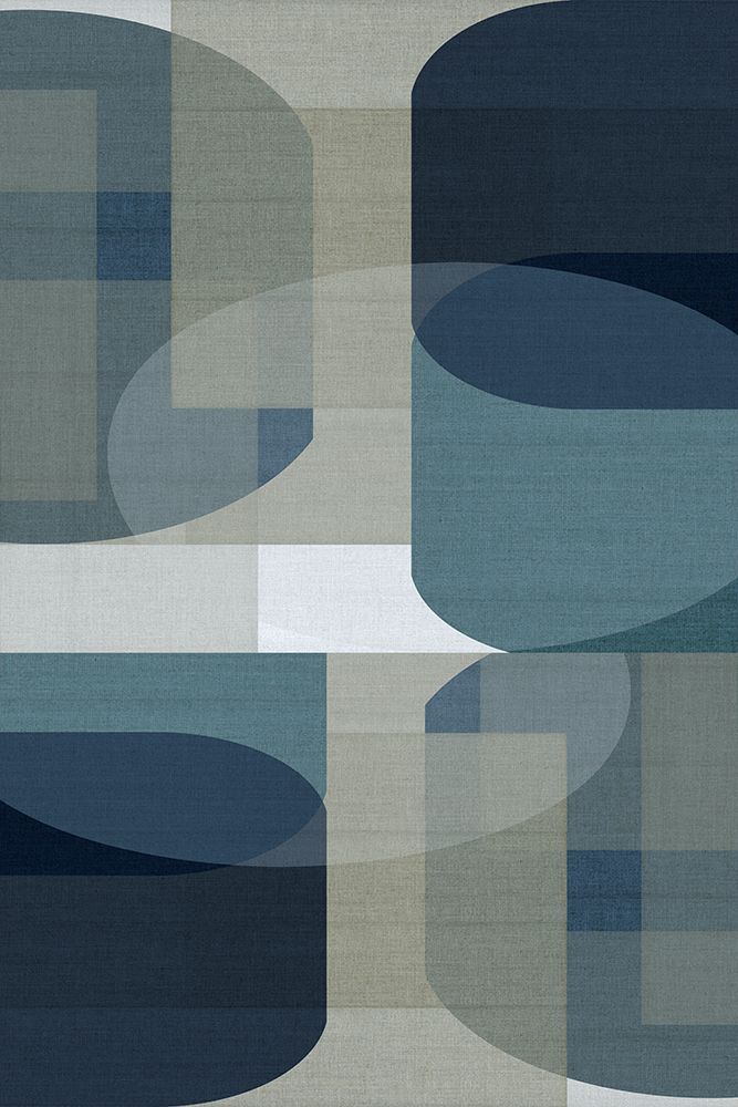 Woven Blue Layers 5 art print by cartissi for $57.95 CAD