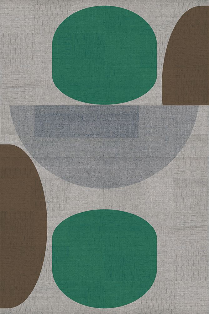Woven Green Brown Grey 1 art print by cartissi for $57.95 CAD