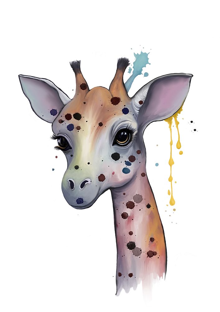 Giraffo art print by Monica Lindblom for $57.95 CAD