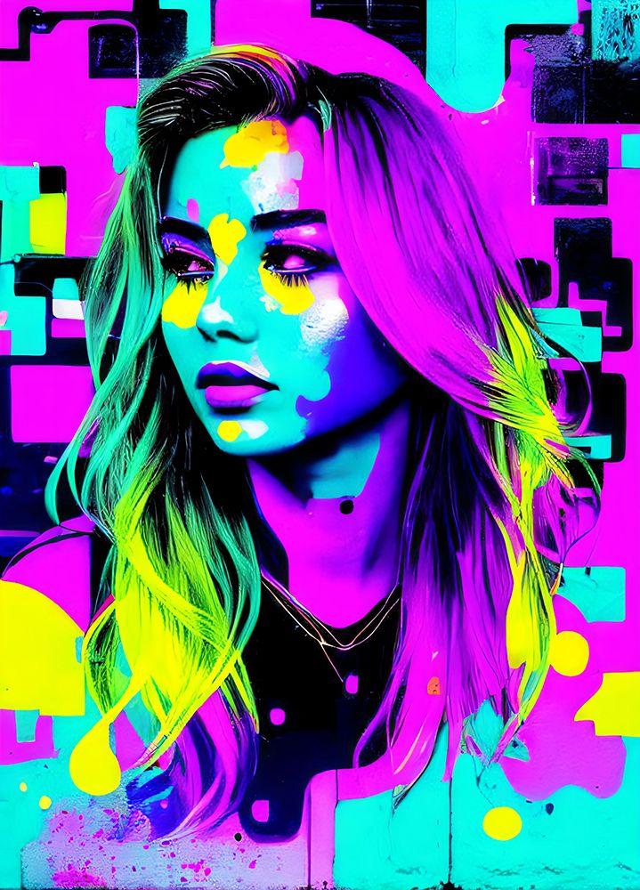 Neon Beauty art print by Cicero Spin for $57.95 CAD