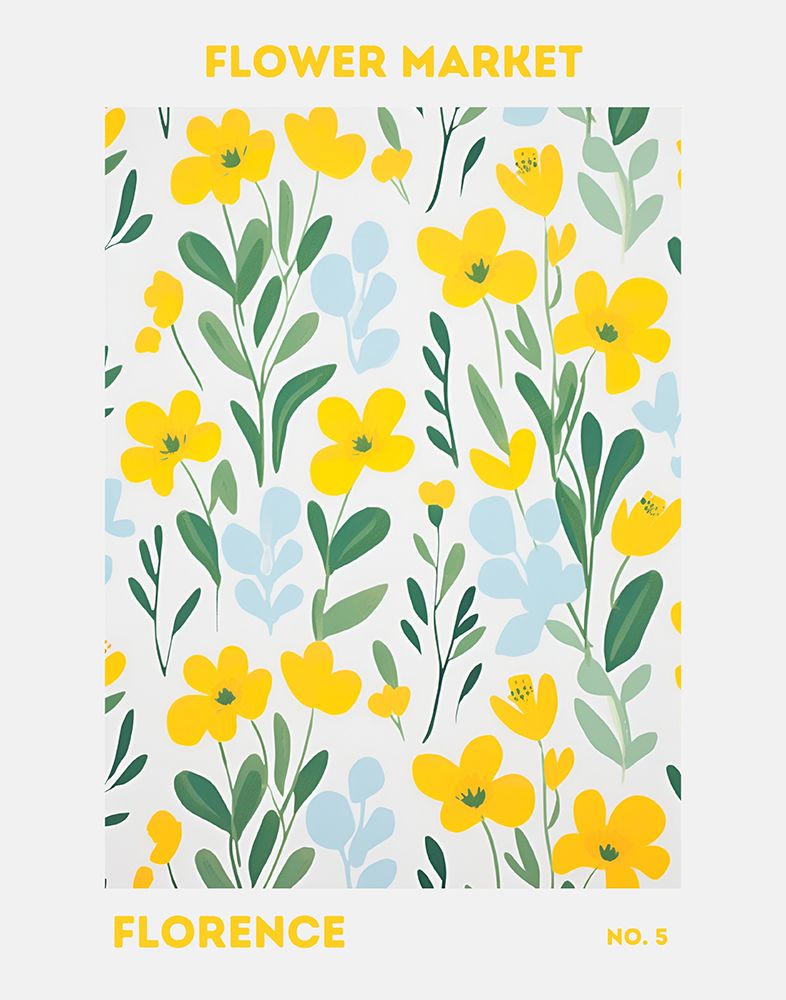 Flower Market Florence art print by Jolly and Dash for $57.95 CAD